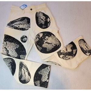 Market Bitmap‎ Carpenter Cream Street Wear Pants Size 28 Planet